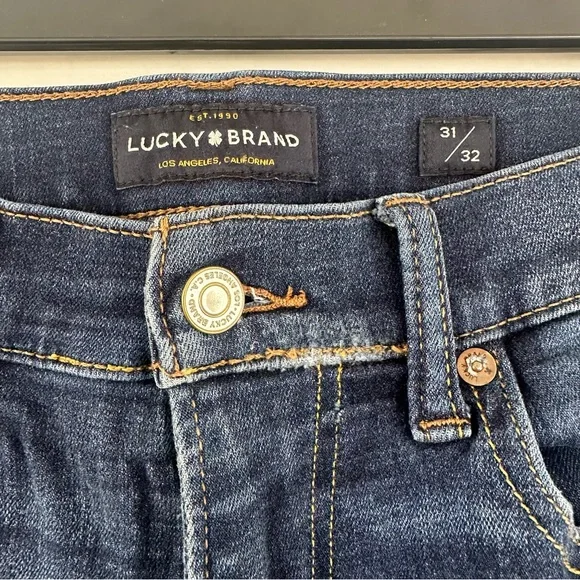 Men's Lucky Brand Blue Jeans Size 31/32 - Picture 4 of 7